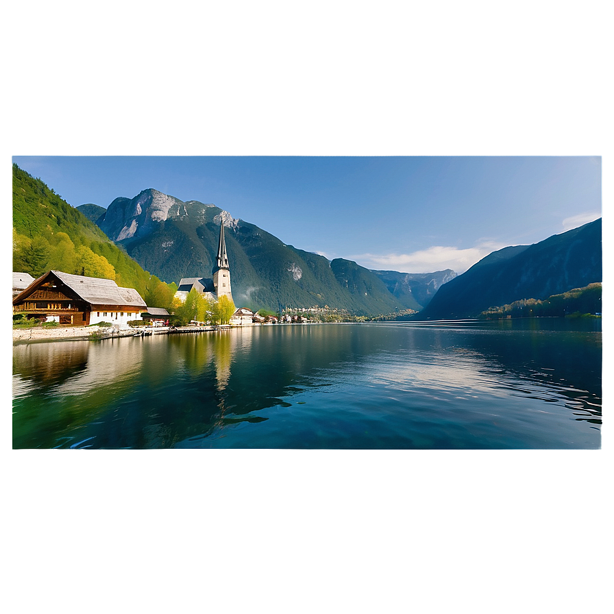 Hallstatt Village Austria PNG owu13 PNG with transparent background