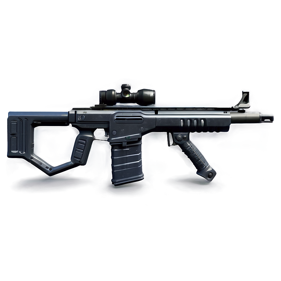 Halo Assault Rifle PNG 05032024 PNG with transparent background