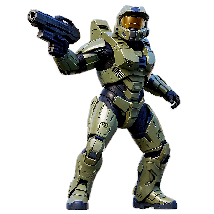 Halo Master Chief Classic Pose Png 69