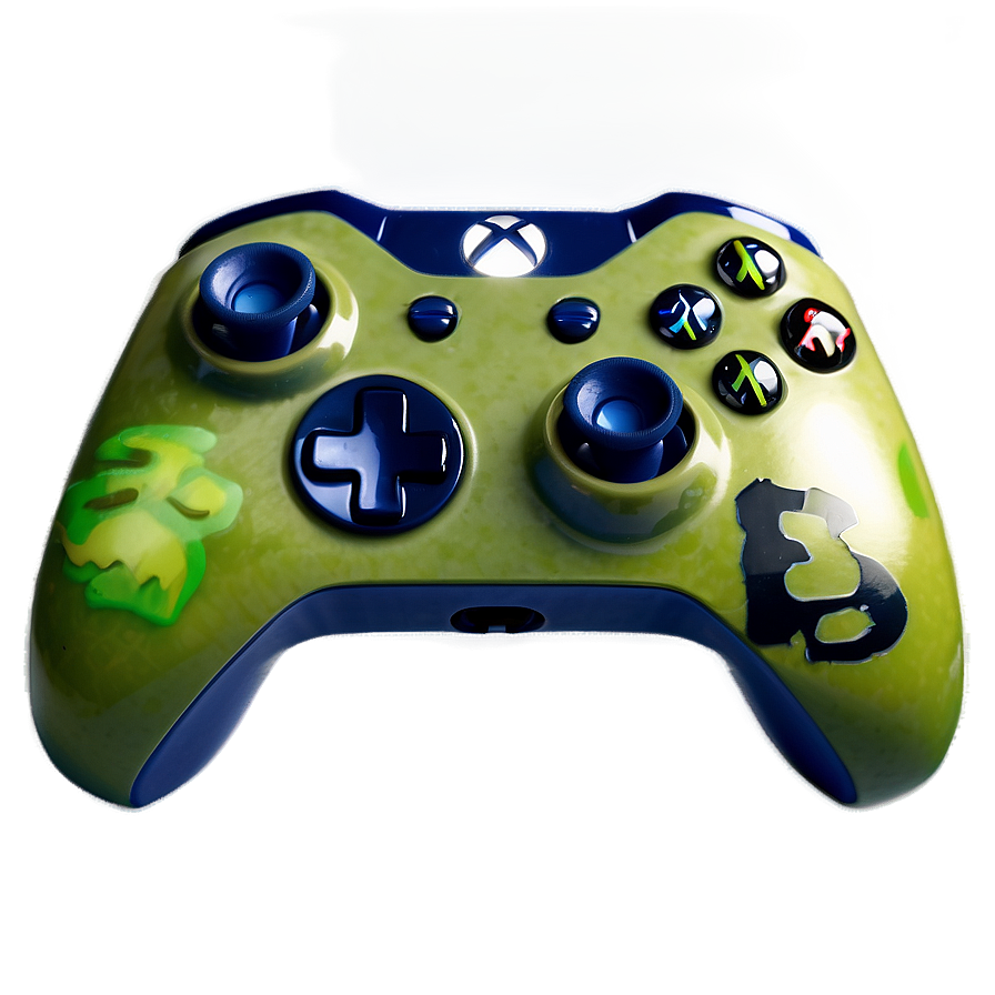 Halo Themed Xbox Controller Png 05252024