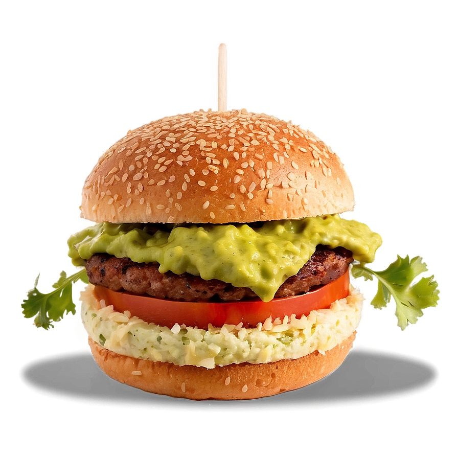 Hamburger With Guacamole Png 71