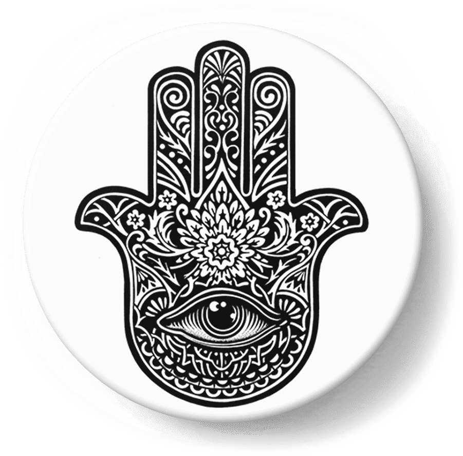 Hamsa Hand Decorative Plate