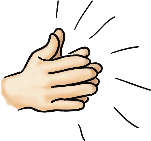 Hand Clapping Illustration PNG with transparent background