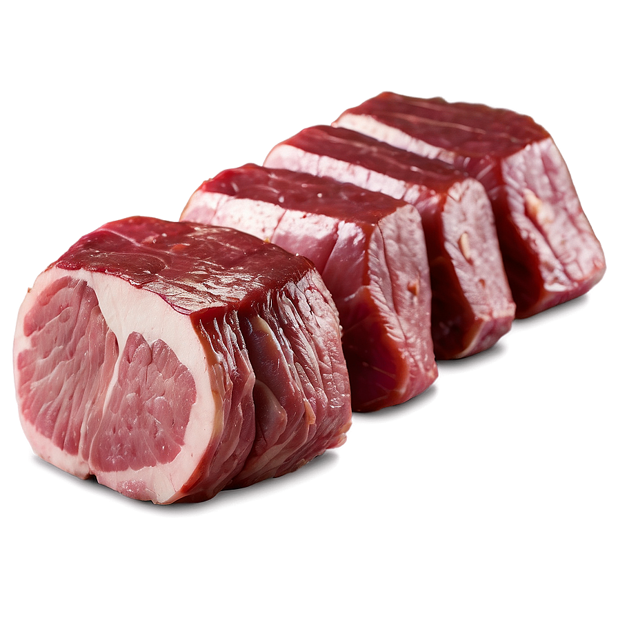 Hand-cut Meat Chunks Png Bcc