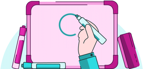 Hand Drawingon Whiteboard Illustration PNG image with a transparent background, free high-resolution download