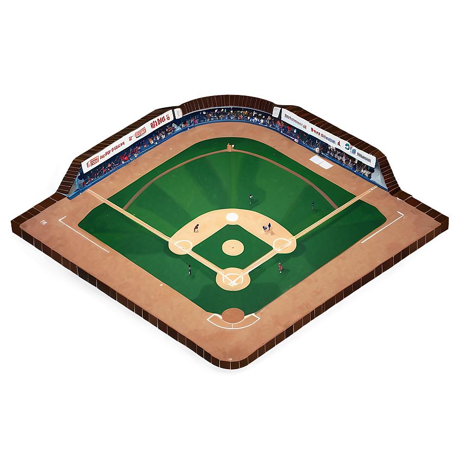 Hand-drawn Baseball Diamond Sketch Png 2