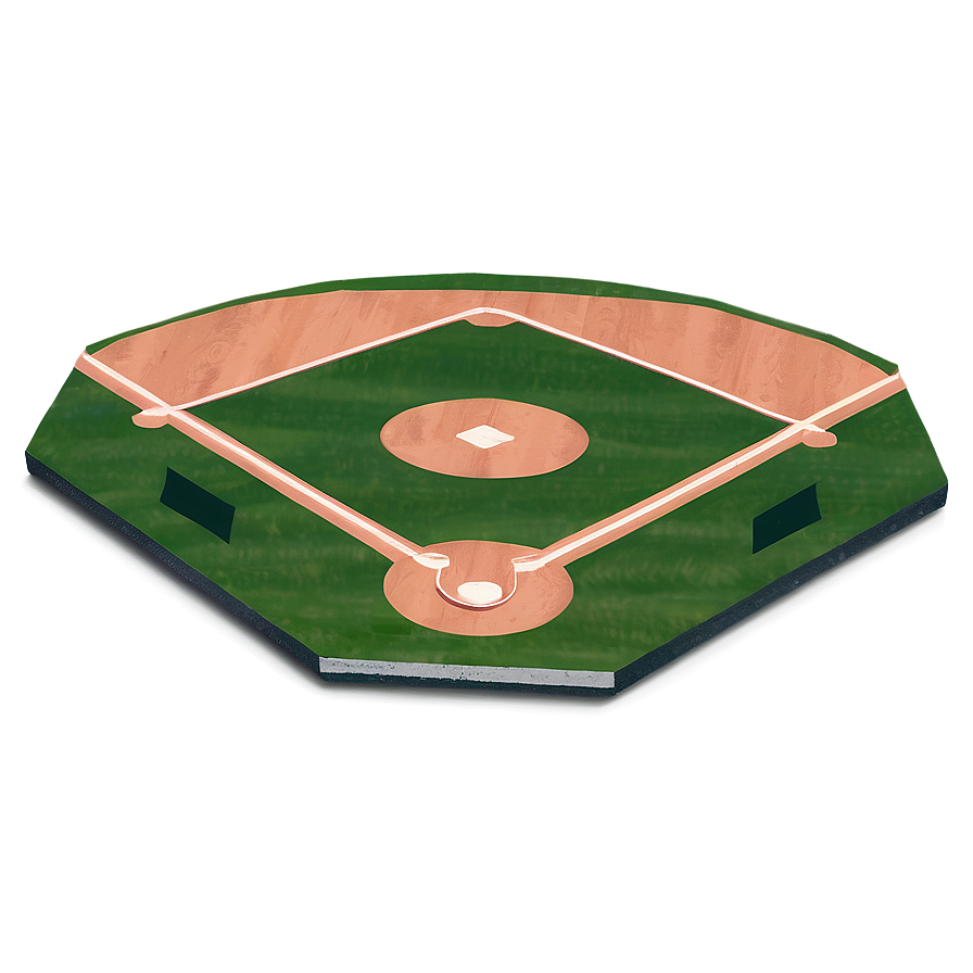 Hand-drawn Baseball Diamond Sketch Png Hsk66