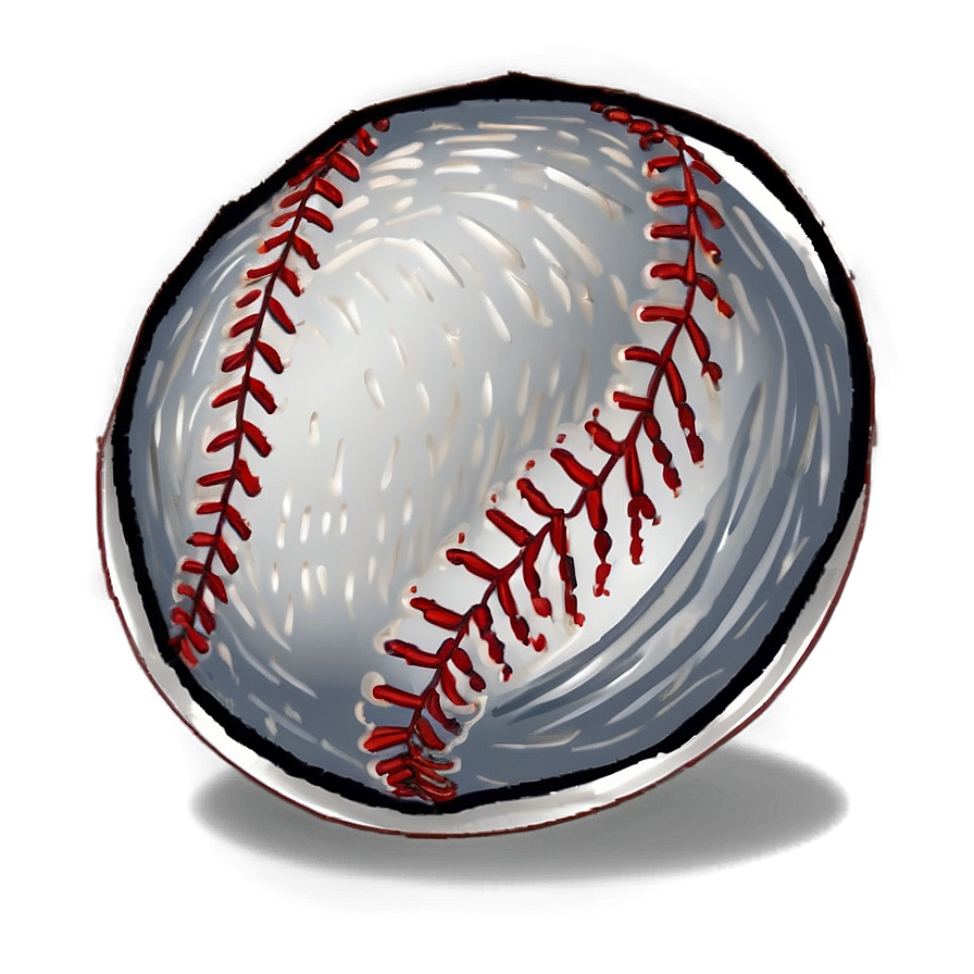 Hand-drawn Baseball Stitch Png 35