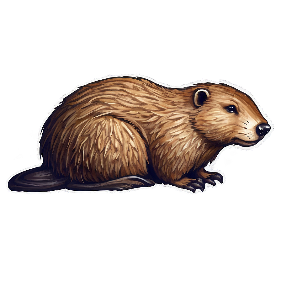 Hand-drawn Beaver Sketch Png 83