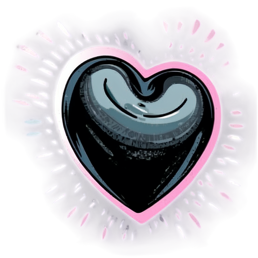 Hand-drawn Black Heart Png 19