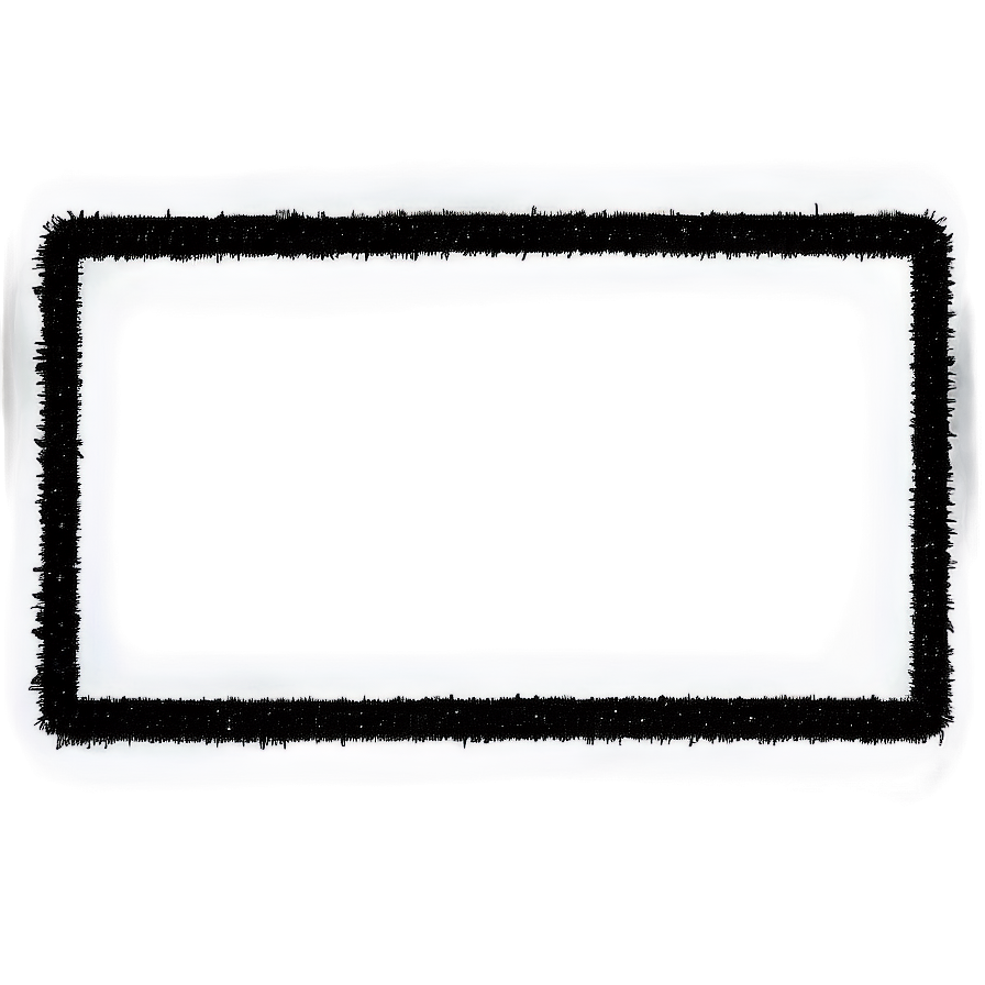 Hand-drawn Black Scribble Border Png 44