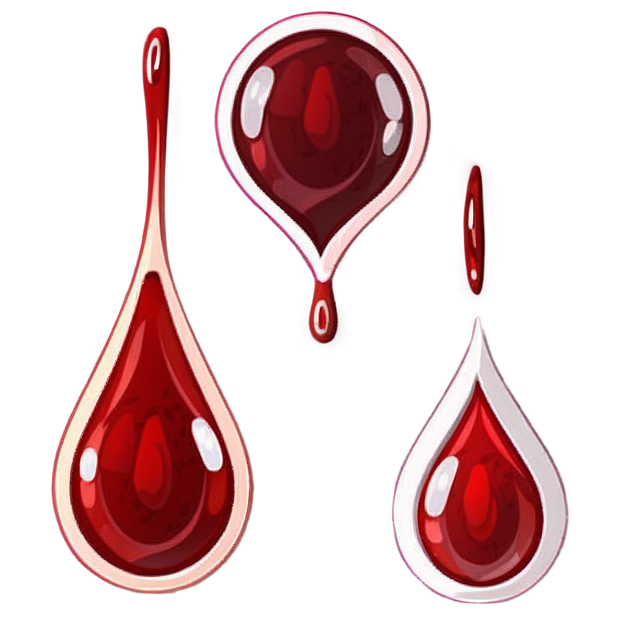 Hand Drawn Blood Drop Png 05252024