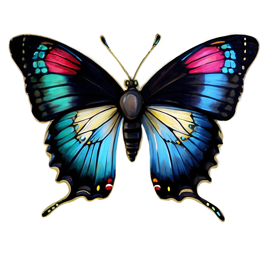 Hand Drawn Butterflies Png 31