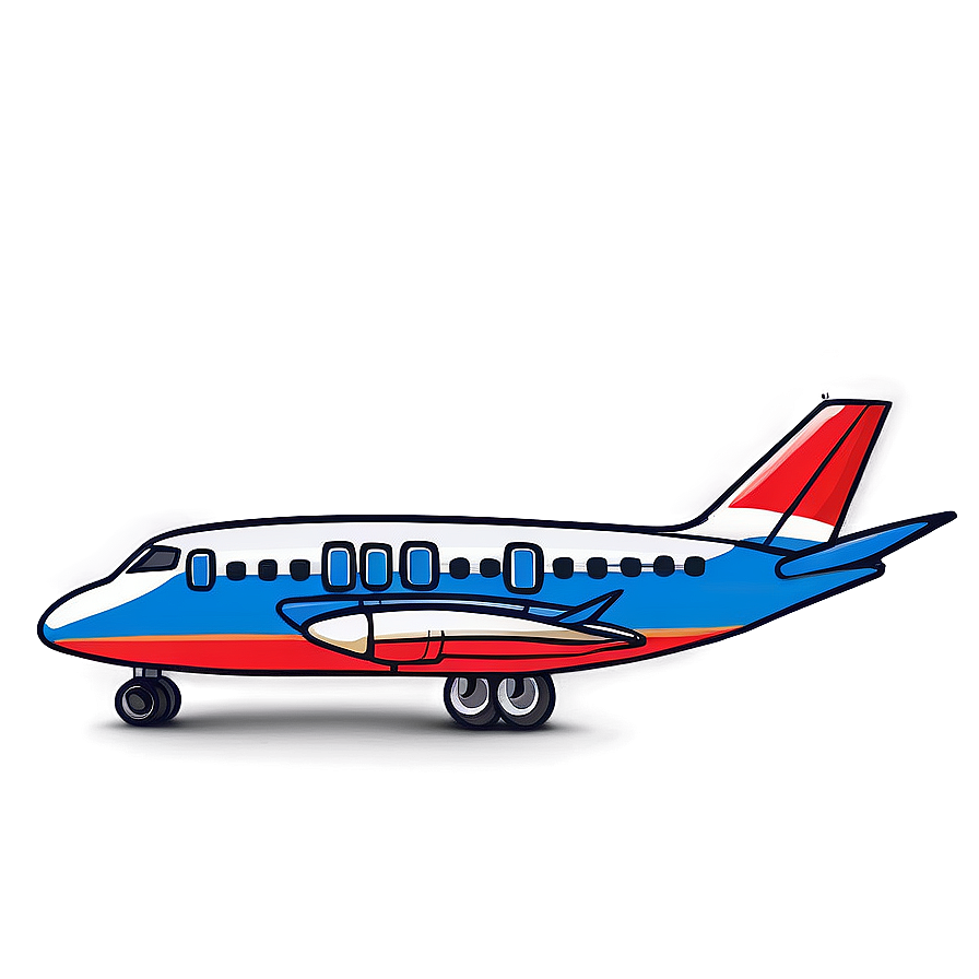 Hand Drawn Cartoon Airplane Png 99