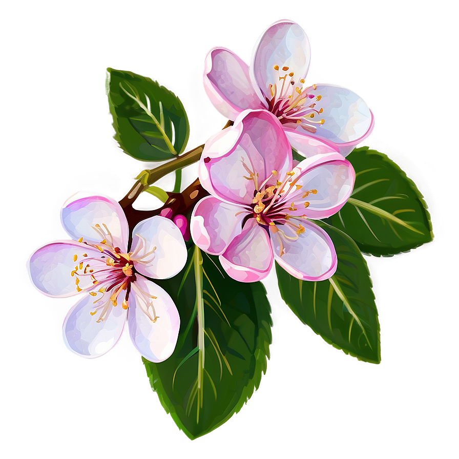 Hand Drawn Cherry Blossom Sketch Png 44