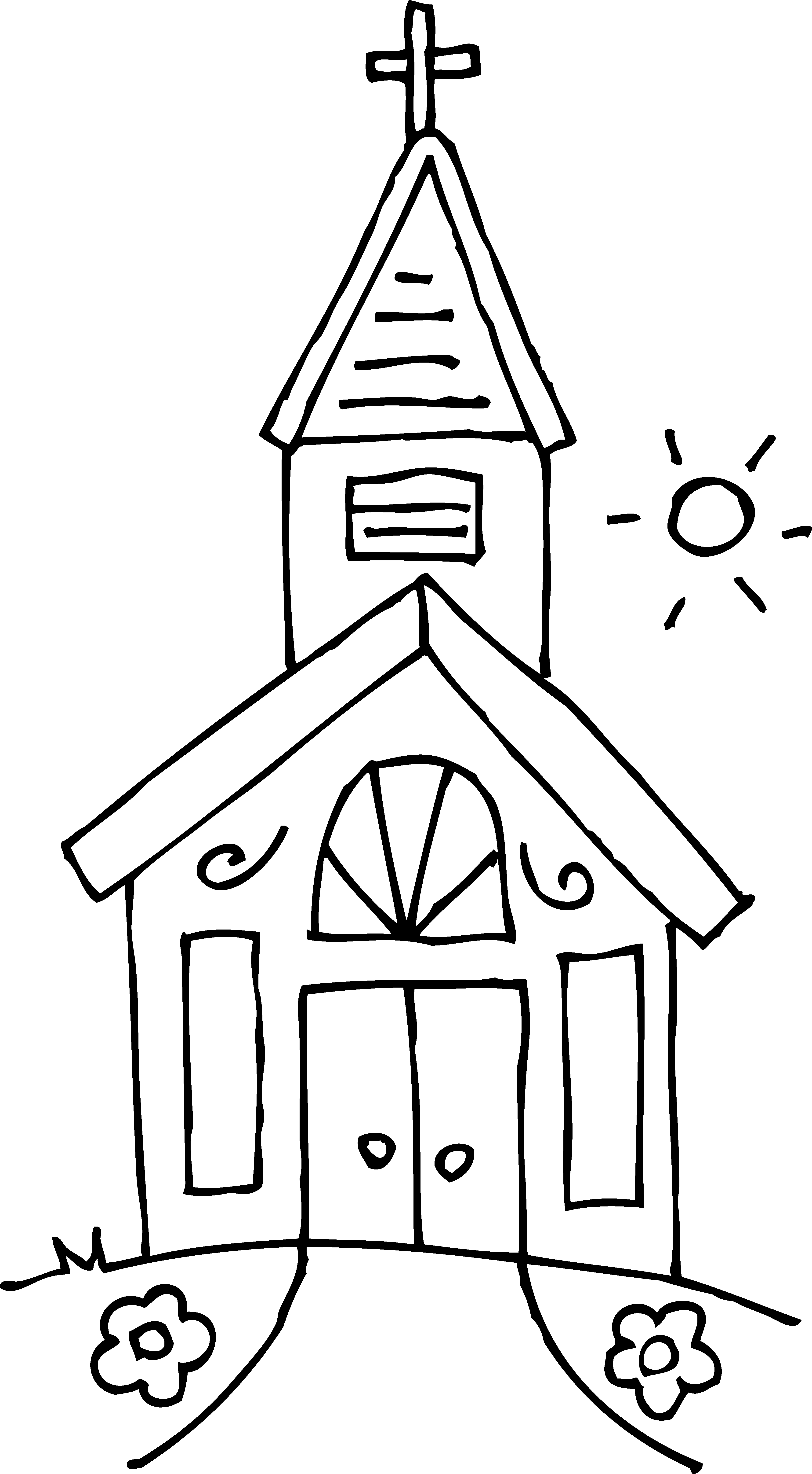 Hand Drawn Church Clipart