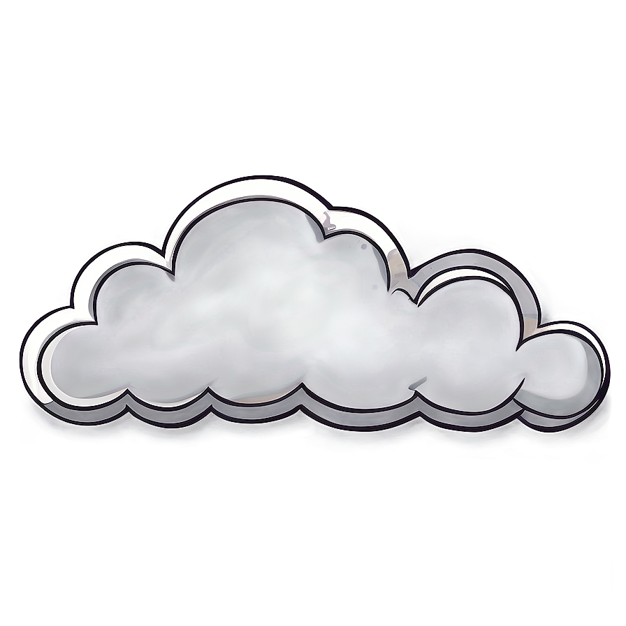 Hand Drawn Cloud Vector Png Oil42