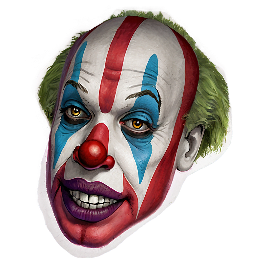 Hand Drawn Clown Face Png 06272024 Image