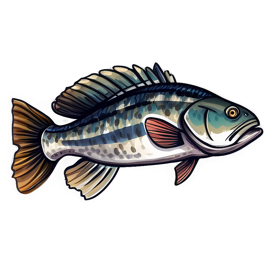 Hand-drawn Cod Fish Png 52