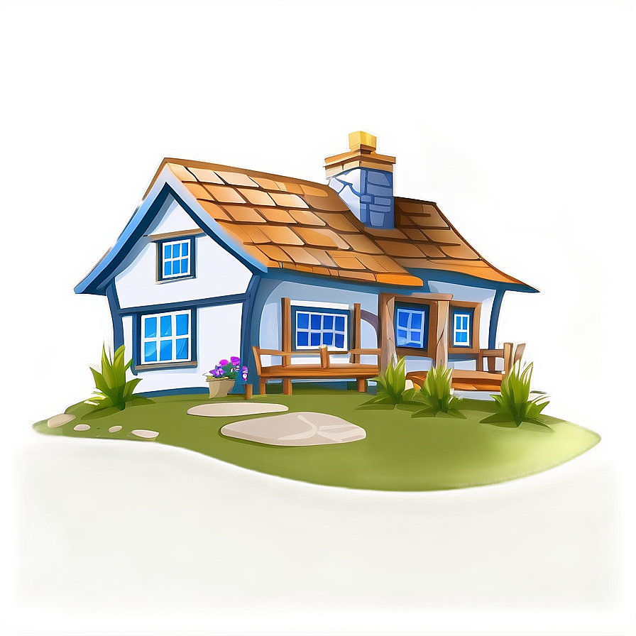 Hand-Drawn Cottage Illustration PNG 06202024 PNG image with a transparent background, free high-resolution download