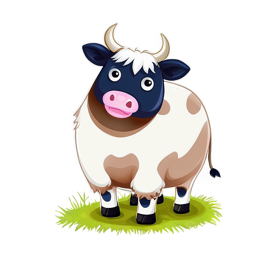 Hand Drawn Cow Clipart Png 06272024