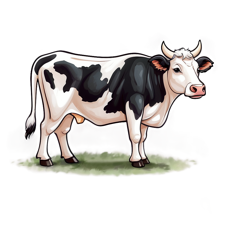 Hand Drawn Cow Clipart Png Fog