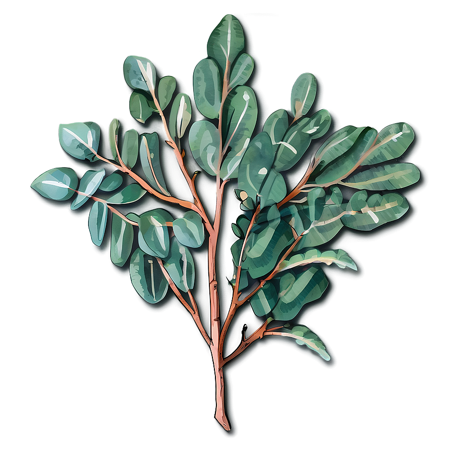 Hand Drawn Eucalyptus PNG 05242024 PNG image with a transparent background, free high-resolution download