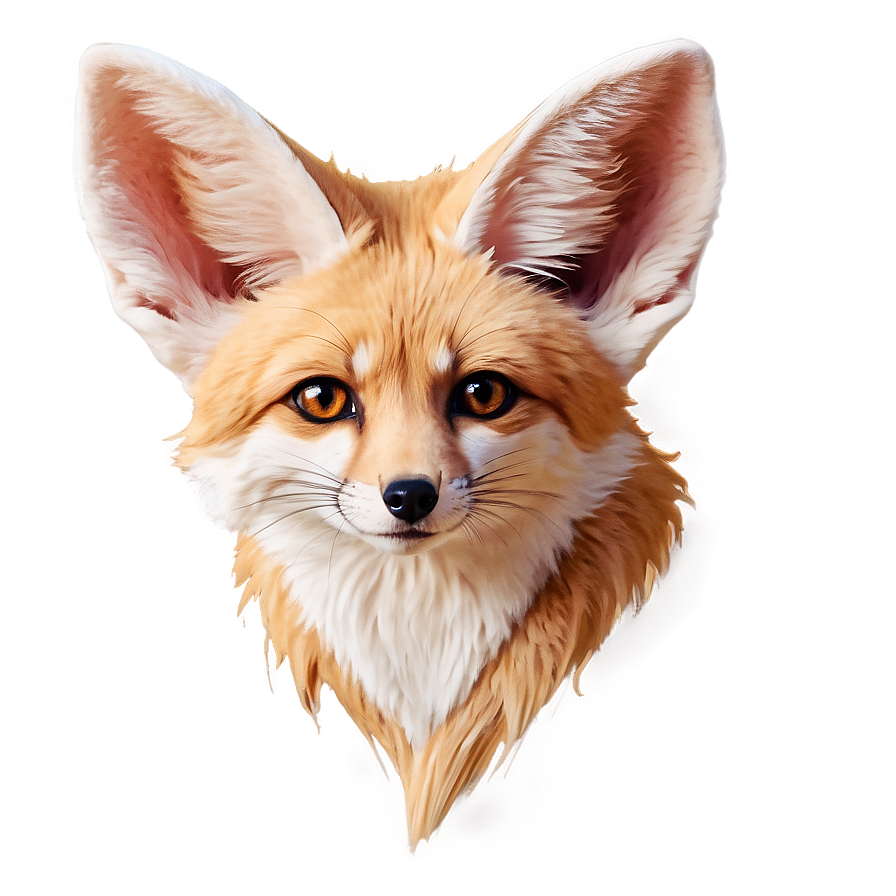 Hand-drawn Fennec Fox Portrait Png Yjf39