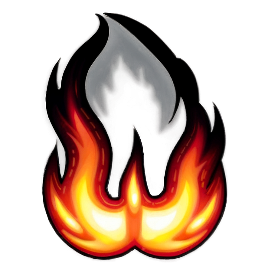 Hand Drawn Flames PNG kou PNG image with a transparent background, free high-resolution download