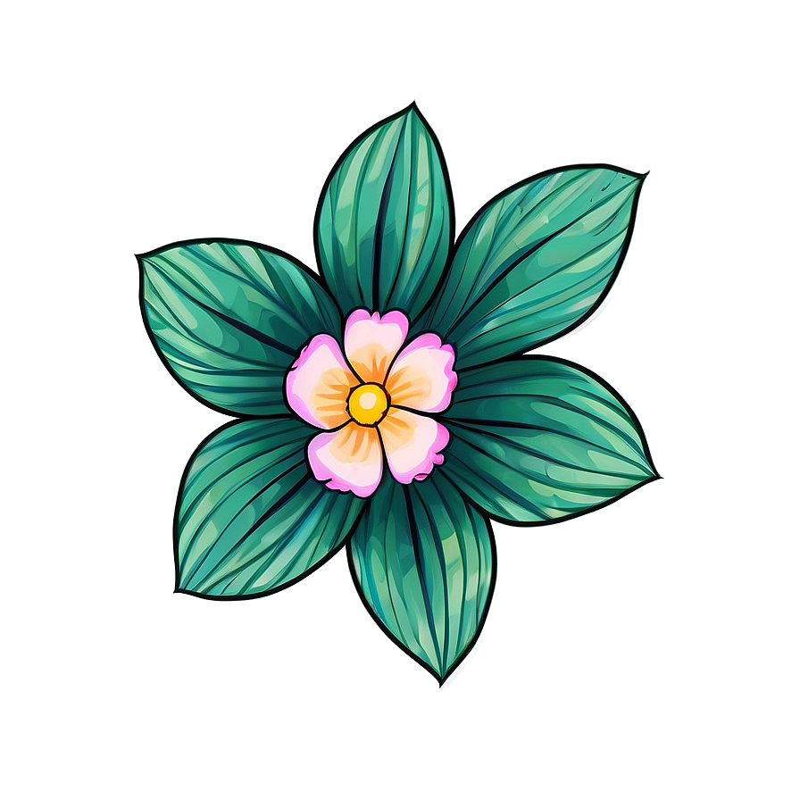 Hand Drawn Flower Pattern Png 55