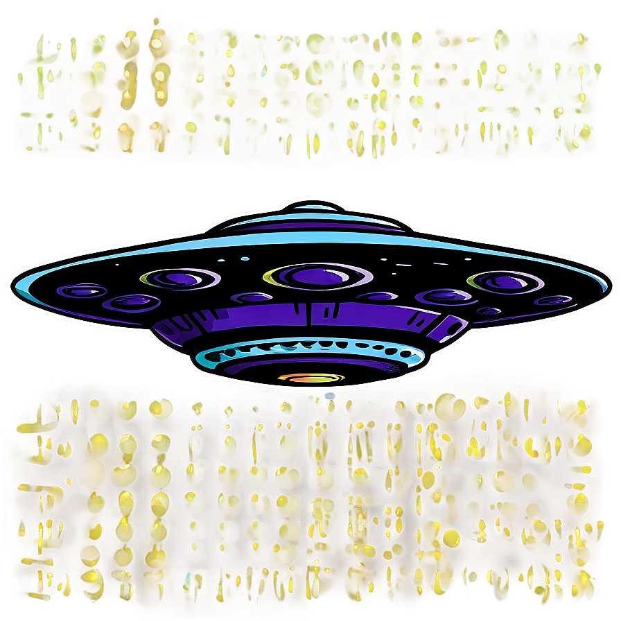 Hand-drawn Flying Saucer Doodle Png 06202024