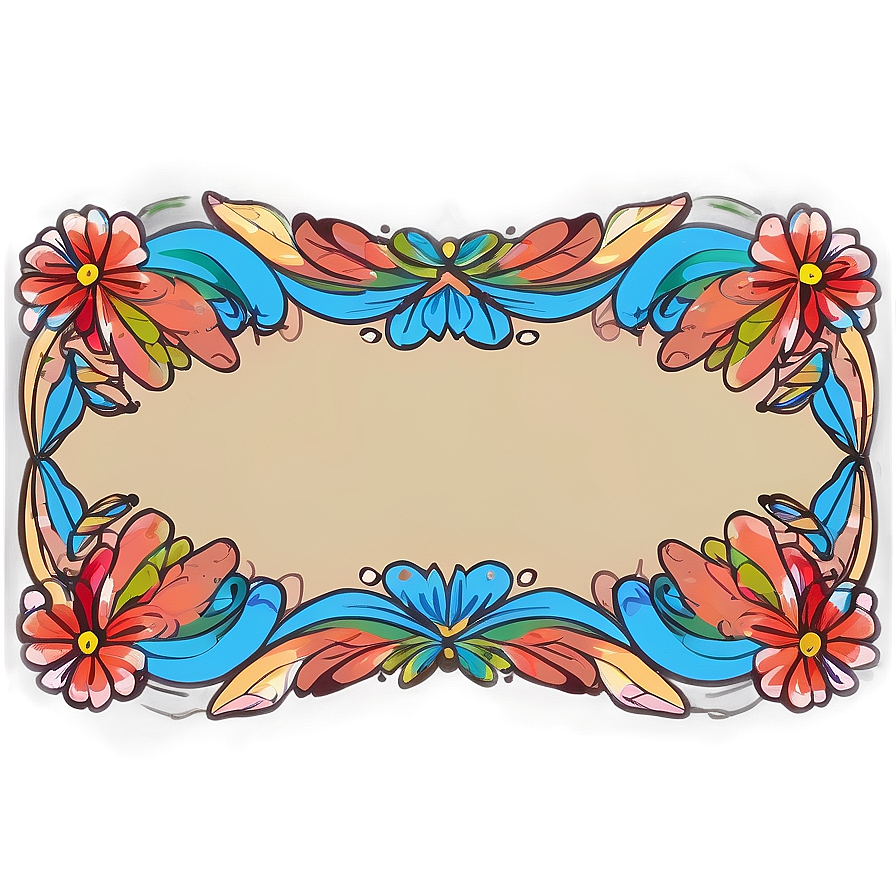 Hand Drawn Frame Border Png 76