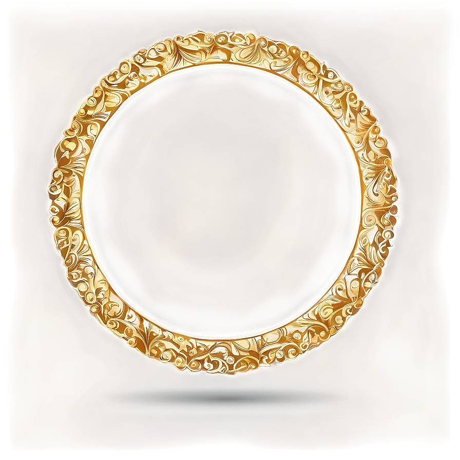 Hand Drawn Gold Circle Frame Png 21