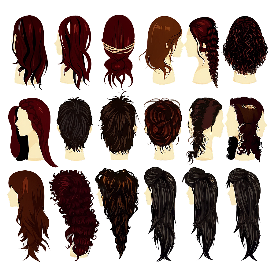 Hand Drawn Hair Clipart Png 1