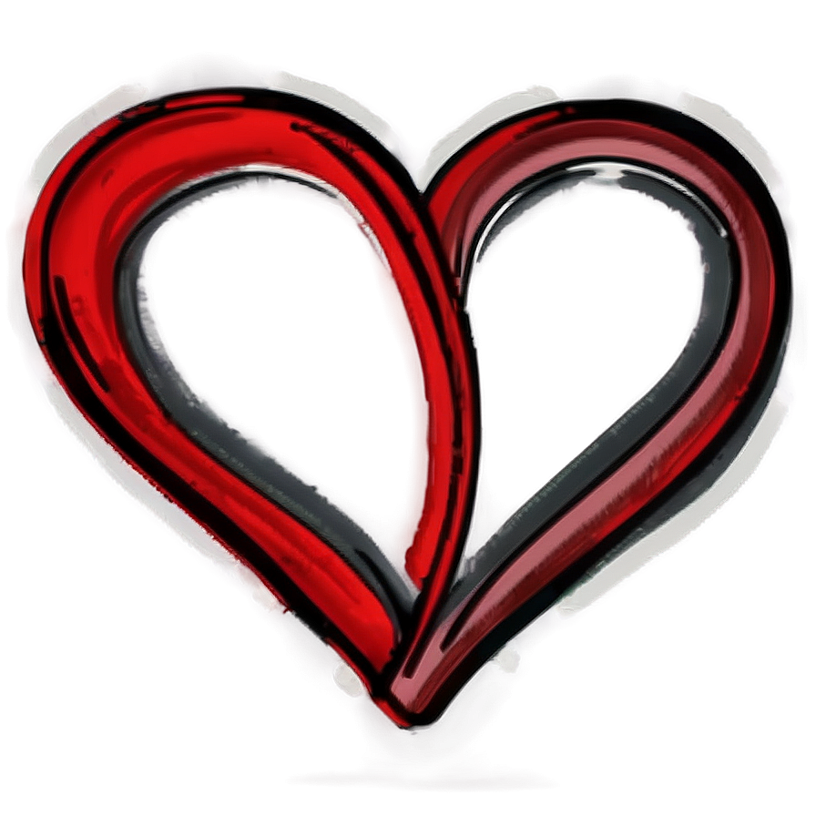 Hand Drawn Heart PNG 06202024 PNG image with a transparent background, free high-resolution download