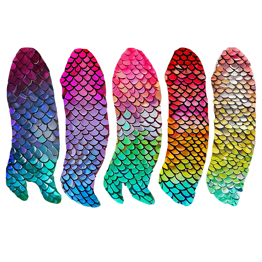 Hand Drawn Mermaid Scales Png 06272024