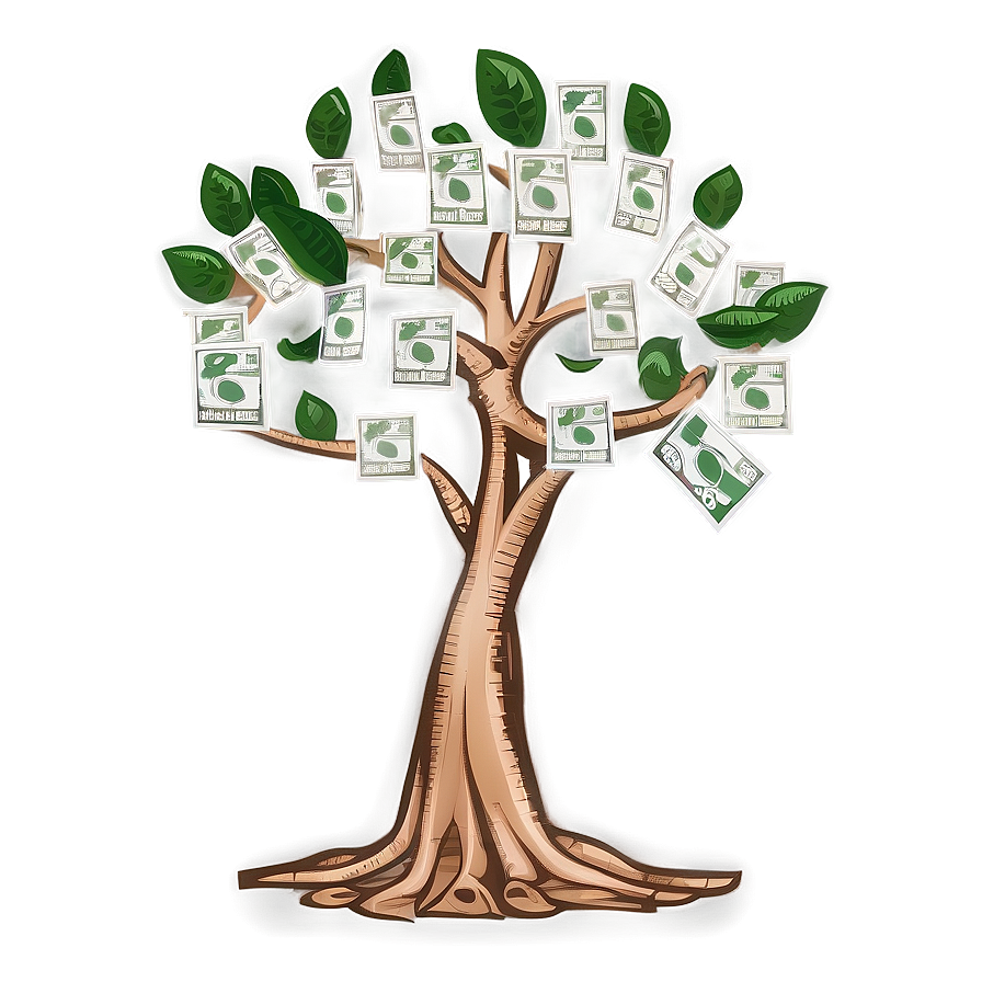 Hand Drawn Money Tree Png Fun77