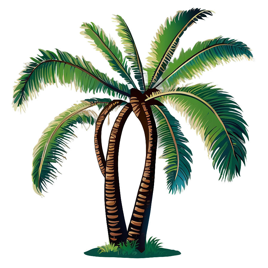 Hand Drawn Palm Tree Silhouette Png Ahj