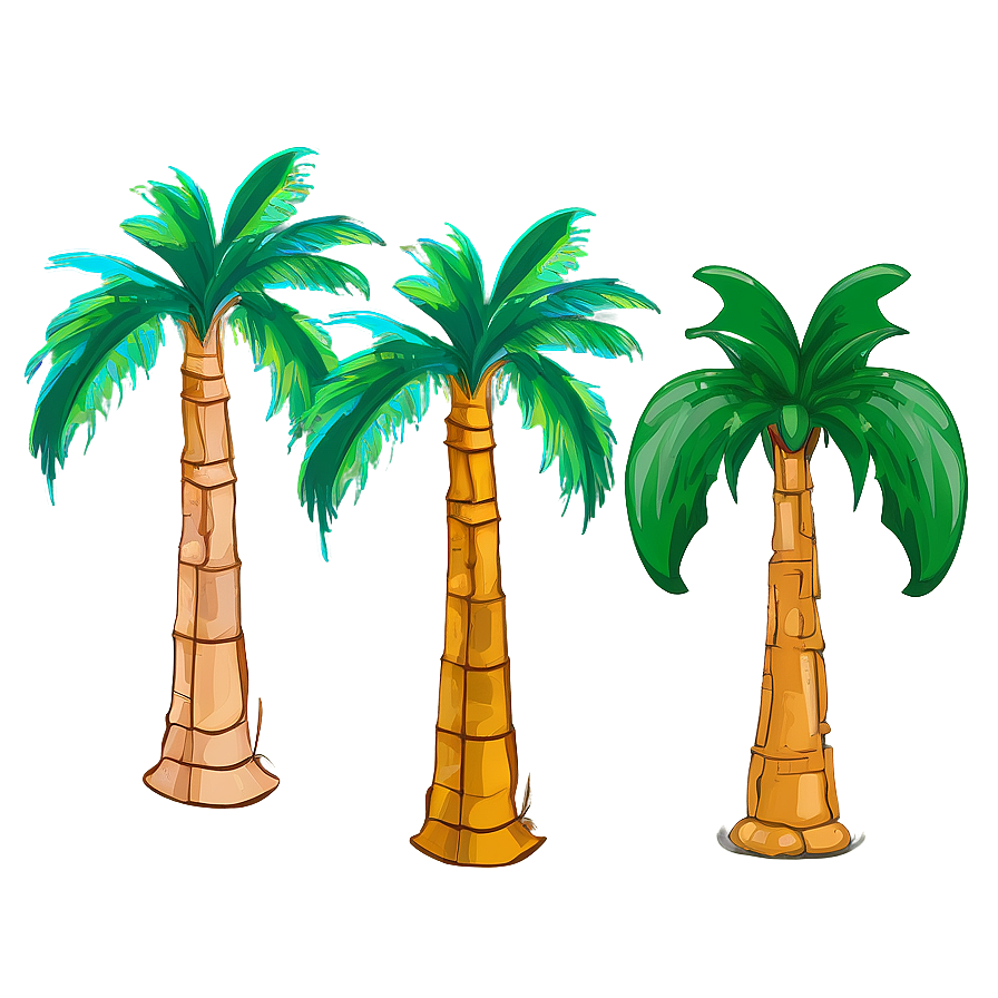 Hand Drawn Palms Png 06112024