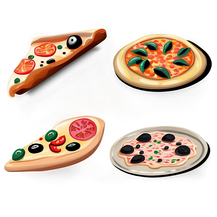 Hand Drawn Pizza Vector Png 50