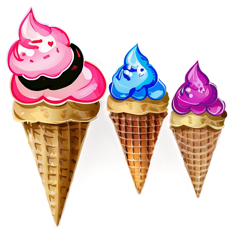Hand Drawn Pop Ice Cream PNG xas PNG with transparent background