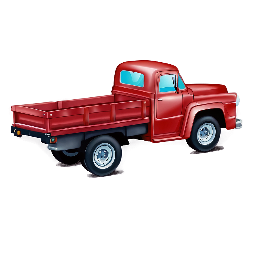 Hand Drawn Red Truck Png 26