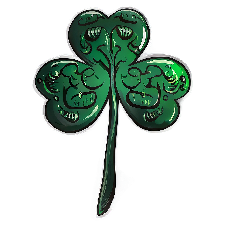 Hand Drawn Shamrock Png Nip48