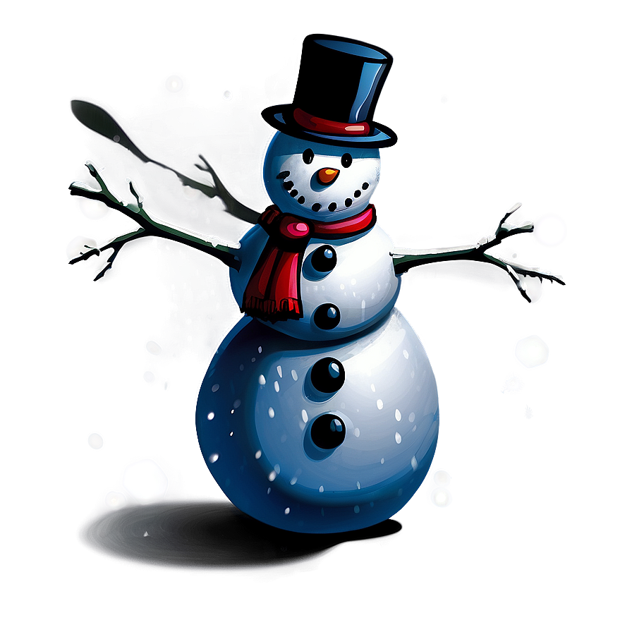 Hand Drawn Snowman Png Qdl92