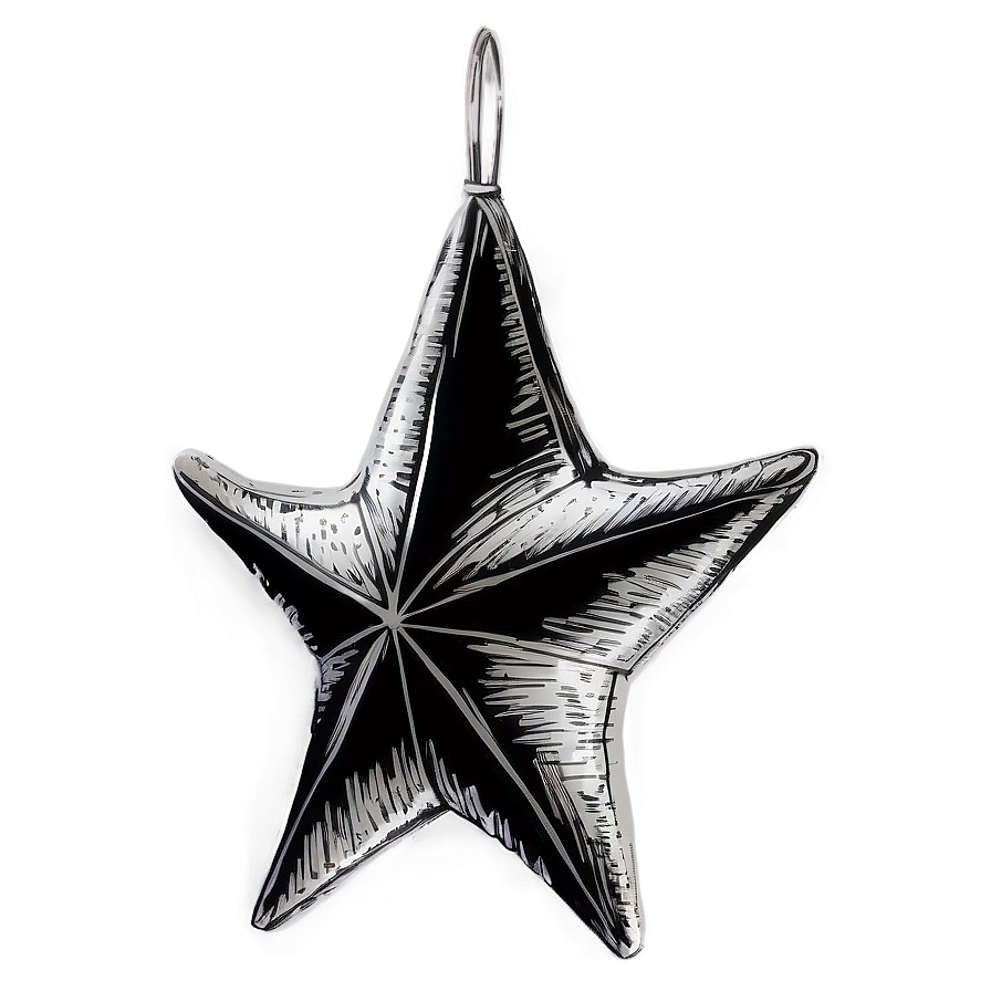 Hand Drawn Star Vector Png 05252024