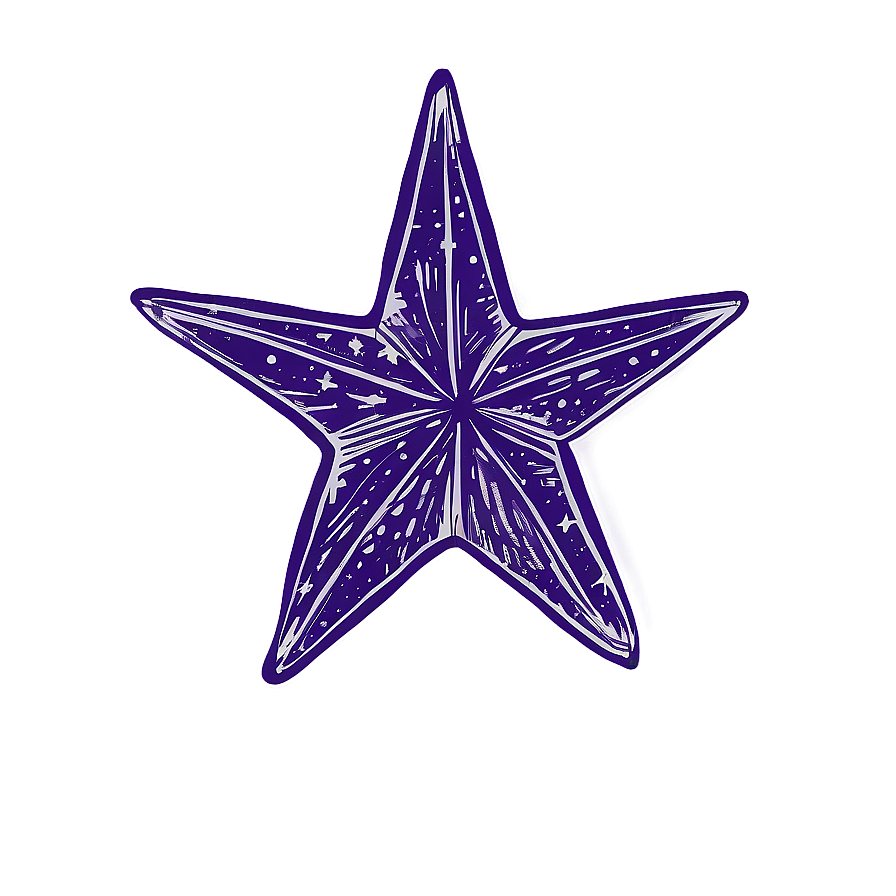 Hand Drawn Star Vector Png Eyc64