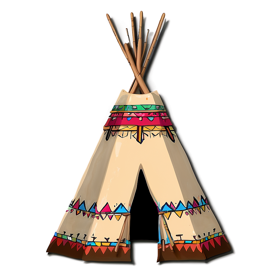 Hand-drawn Teepee Design Png 06292024