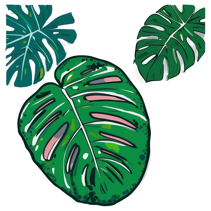 Hand-drawn Tropical Leaf Png Myy28