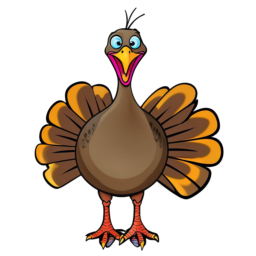 Hand Drawn Turkey Cartoon Png Uhw56