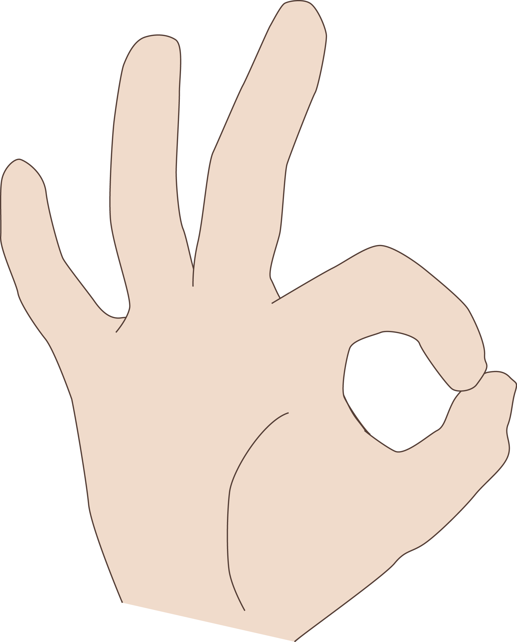 Finger Clipart Hand Span - Iconic Hand Gesture, HD Png Download PNG with transparent background